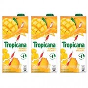 Tropicana Mango Delight Fruit Juice, 1L (Pack of 3)