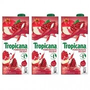 Tropicana Pomegranate Delight Fruit Juice, 1L (Pack of 3)