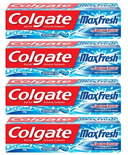Colgate Max Fresh Toothpaste – 150g (Buy 3 Get 1 Free, Peppermint Ice)