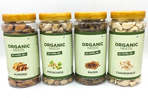 Natural Organic Dry Fruits 1 KG Cashew, Almond, Raisin, Pistachios