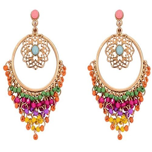 Multicolor Metal Dangle & Drop Women Earrings