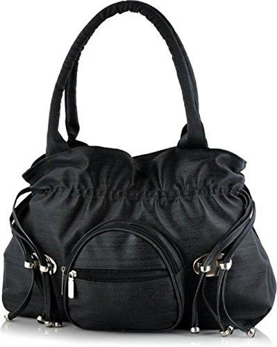 Mango Star Women’s Black Synthetic Leather Handbag