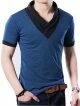 V-Neck Solid Cotton T-shirt for men