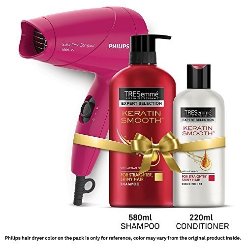 shampoo and conditioner for hair care with Philips Hair Dryer